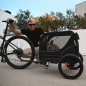 2-in-1 Dog Bike Trailer – Foldable – Up to 20 kg – Suitable for E-Bikes